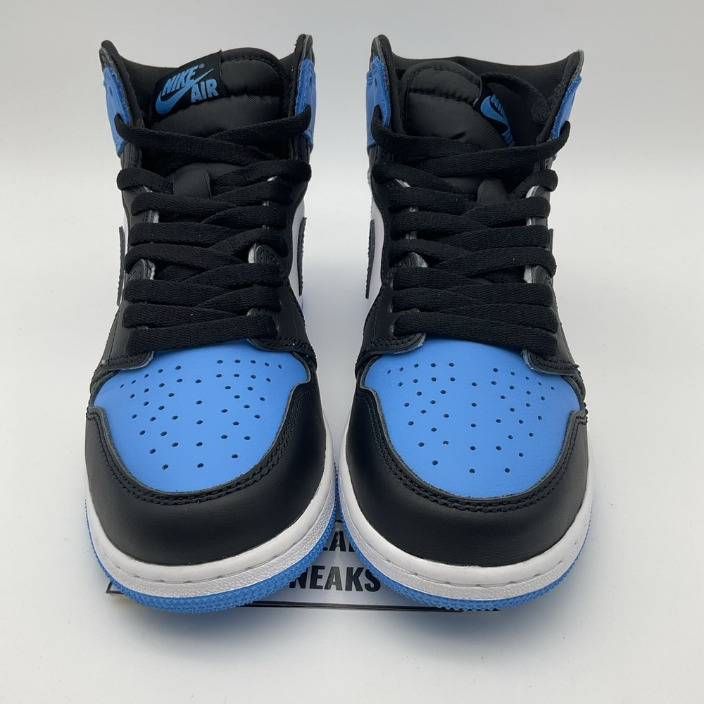 Size 5.5Y (GS) -‎ Jordan 1 High Retro OG UNC Toe (FD1437-400) - Picture 5 of 10